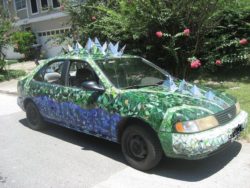 mosaic car