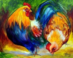 ROOSTER-HEN-PECK