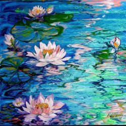 9ea41312aab979592dbcfe3c5cf835f2--water-lilies-painting-lily-painting