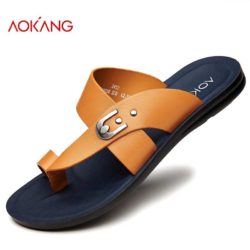 FAMOUS-brand-men-leather-slipper-charms-blue-beach-plage-seaside-high-quality-designer-shoes-china-blue