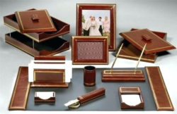 leather desk sets businessprofitclub for office desk sets renovation - aghatehrani.com