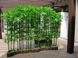 bamboo-decoration-ideas-in-garden-also-charming-pole-wall-decorating-2018