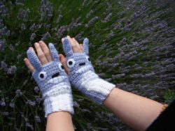 crochet girl gloves