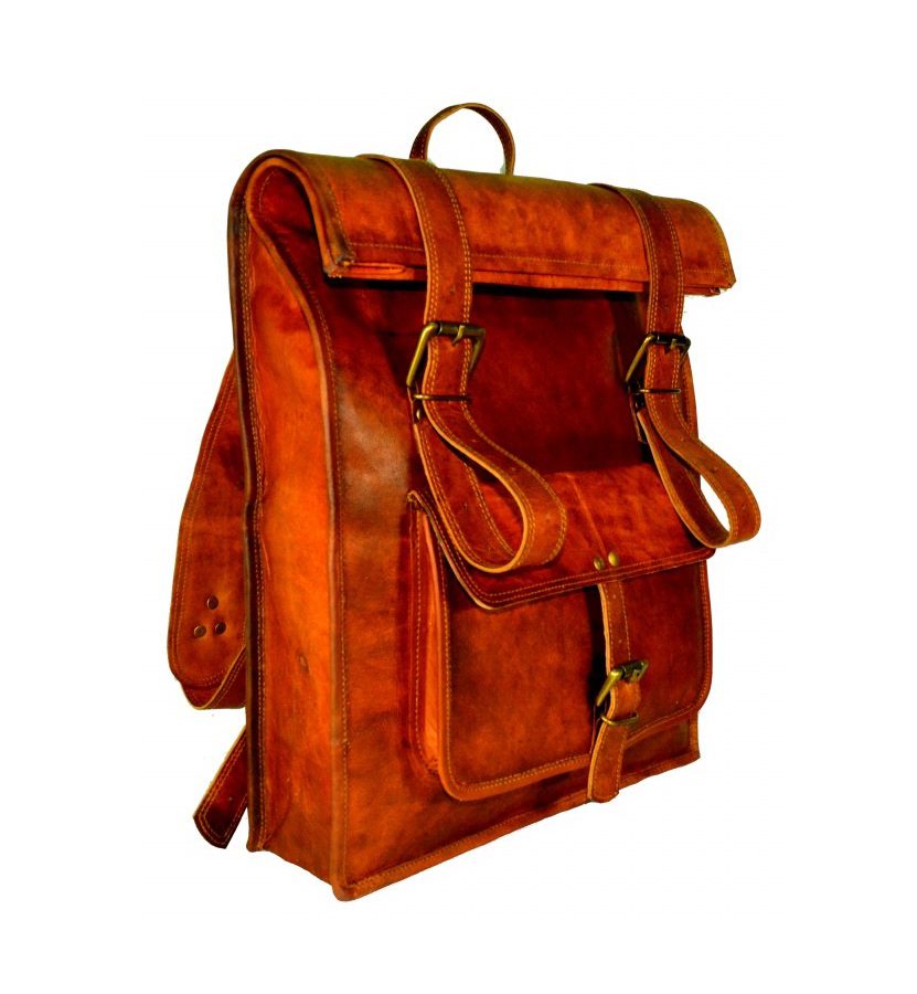 NAN167-Genuine-Leather-Rolltop-backpack-for-College-Hiking-Trekking-Travel-Tourist-Bag-1-831x900