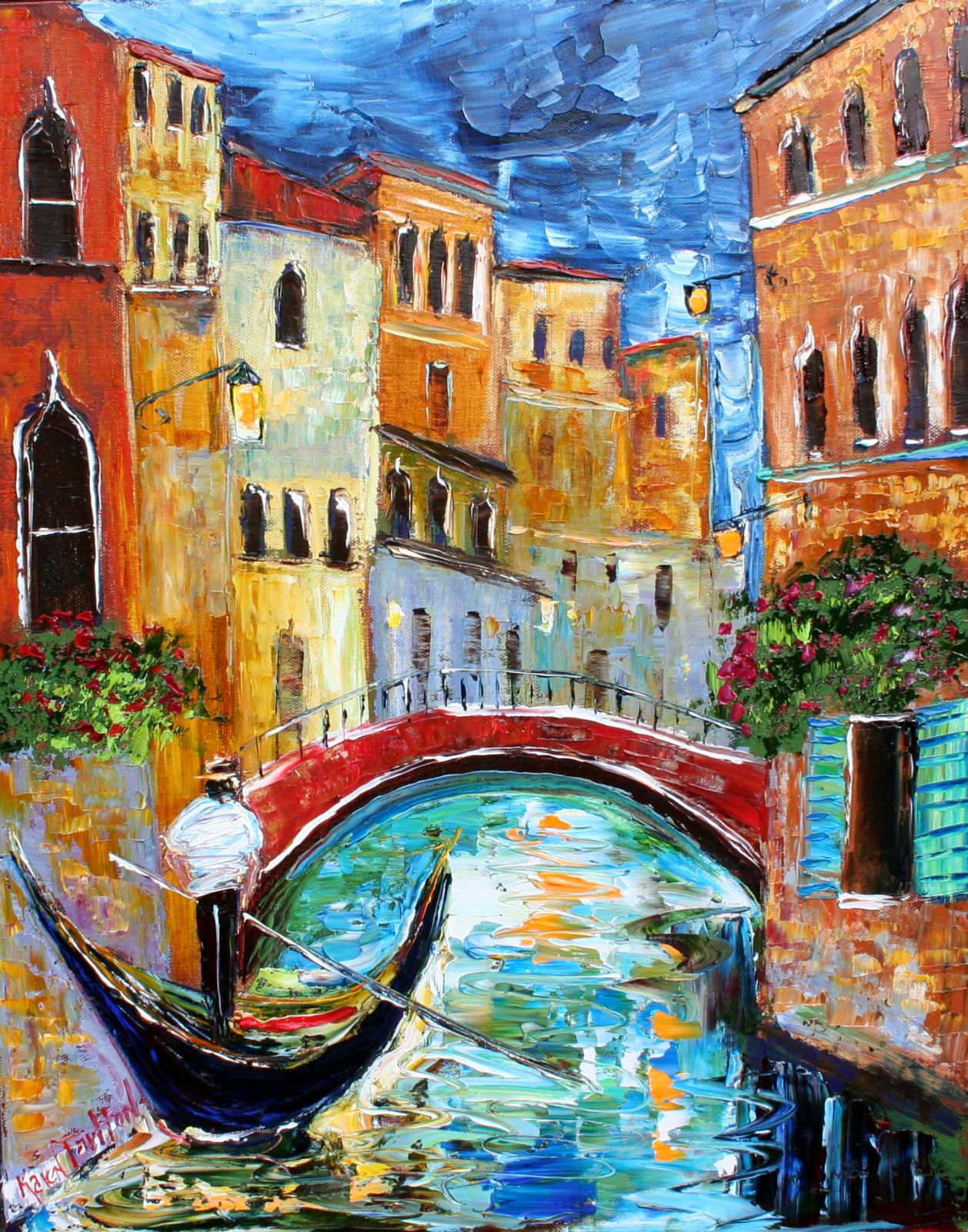 Tarlton Original Oil Painting Venice Moonlight art eBay 015i