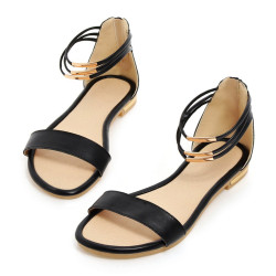 2015-Open-toe-ankle-strap-Women-flat-sandals-Fashion-ladies-Genuine-Leather-sandals-Hot-Female-Summer