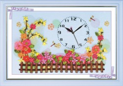 -font-b-3D-b-font-flower-garden-Ribbon-embroidery-painting-set-clock-font-b-watch