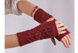 2015-Winter-New-Solid-Knitted-Women-Arm-Warmers-Crochet-Thicken-Mitten-Half-Finger-Ladies-Gloves-Vintage