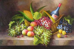 Free-shipping-Russia-s-style-hand-painted-artwork-The-grapes-Still-life-oil-paintings-on-canvas