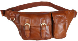 NEW-Free-Shipping-Men-Leisure-Brown-Genuine-Leather-Travel-Waist-Bag-shoulder-Backpack-3029-3