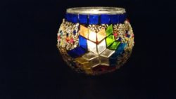mosaic candle holders