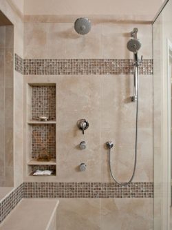 Beautiful Shower Tile Ideas Glass Cover Shower Metalic Shower