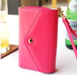 Free-Shipping-Women-Fashion-Bags-iPhone-Wallet-Purse-Coin-Case-Wristlet-Pouch-PU-Leather-Zip-Wallet