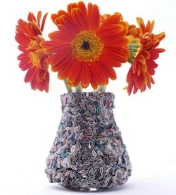 Vase-made-from-recycled-papers