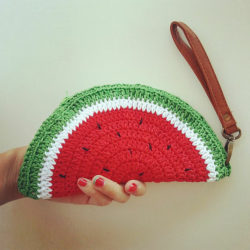 Watermelon-crochet-coin-purse