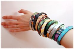 bracelets on arm