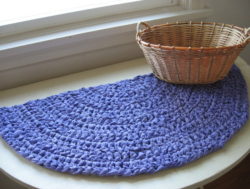 half circle rug crochet pattern