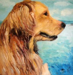 dog-mixed-media-oil-painting