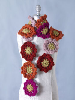 Crochet-Flower-Motif-Scarf