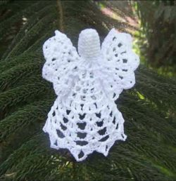 angel free crochet ornament pattern