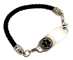 black-kumihimo-medical-bracelet