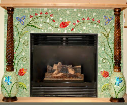 13.-Glass-mosaic-fireplace