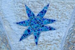 7645034-Seven-point-sea-tone-star-mosaic-Stock-Photo