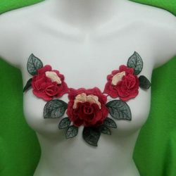 Rose-Flower-Motif-Collar-Sew-on-Patch-Cute (2)