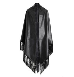 Zadig&voltaire leather fringe poncho