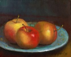 apples_on_ornate_plate_still_life_8_10_in_original_00bd74b205509c012c95795fd426b0f9