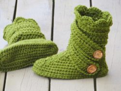 Slipper Boots Crochet Pattern