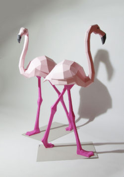 pink-flamingo-paper-sculptures-by-wolfram-kampffmeyer