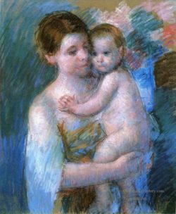 4-Mother-Holding-Her-Baby-impressionism-mothers-children-Mary-Cassatt