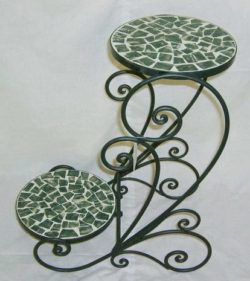 2_tier_round_iron_strong_style_color_b82220_plant_strong_stand_with_mosaic