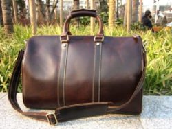 18-New-Men-s-Women-s-Real-Leather-TRAVEL-Bag-duffle-Weekend-LUGGAGE-shoulder-bag-Carry
