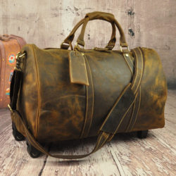 Free-shipping-Genuine-leather-travel-bag-men-duffle-bag-large-capacity-gym-bag-with-shoulder-strap