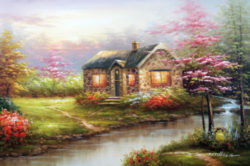 english-country-home-cottage-spring-flowers-stream-stretched-24x36-oil-painting-d530e840ea850762dca0cff72bbb70e7