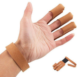 Archery-3-Finger-Guard-Protective-Glove-Longbow-Cow