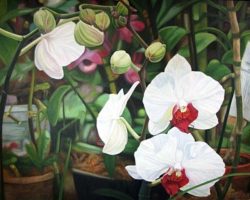 Orchid-Oil-Painting