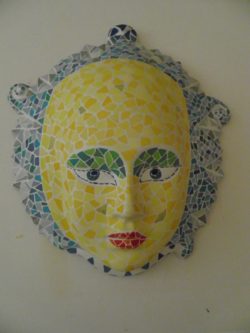 creative mosaic mask