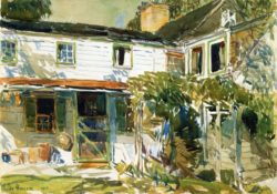 Frederick-Childe-Hassam-xx-Back-of-the-Old-House-xx-Yale-University-Art-Gallery