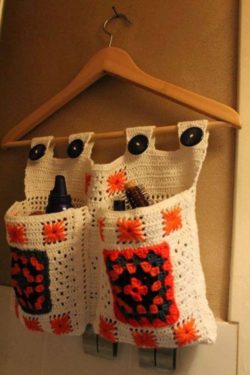 crochet pocket organizer