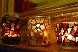 mosaic-candle-tealights