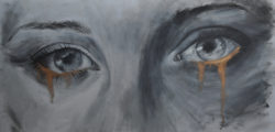 eyes-crying-gold-oil-painting