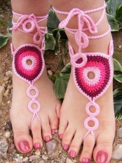 handmade-crochet-barefoot-sandals-beach-wedding