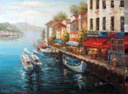 italian-lake-como-shore-shops-boats-resort-homes-stretched-36x48-oil-painting-958bcf7d4eb5b3c730398ef197106f8e