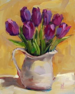 86e1193208d4d1937939f11b95497249--flowers-in-vase-painting-tulip-painting-on-canvas