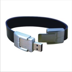 Black-Bracelet-Leather-USB-2-0-Memory