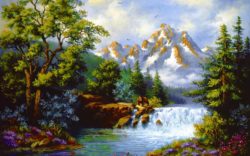 mountain-stream-painting-wallpaper-3