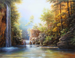 waterfall-oil-paintings